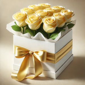 Golden Glow Rose Box
