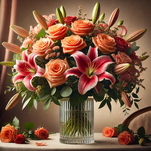 Passionate Sunset Blooms