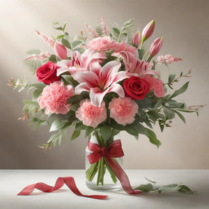 Rose & Lily Valentine Bouquet