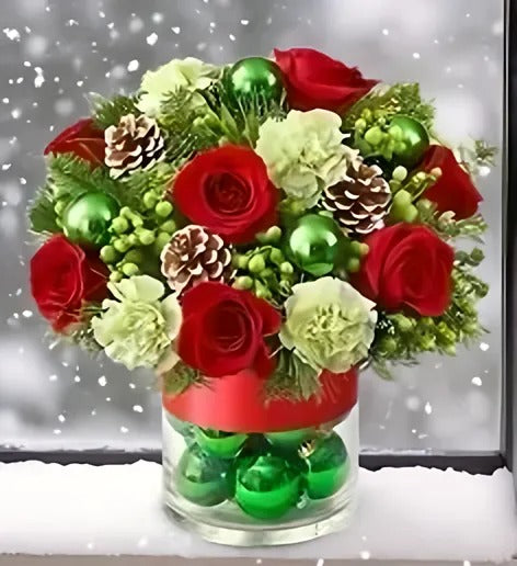 Merry &amp; Bright Vase Arrangement