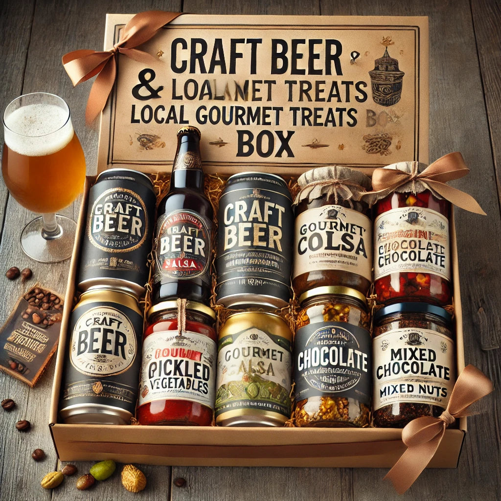 Craft Beer &amp; Local Gourmet Treats Box