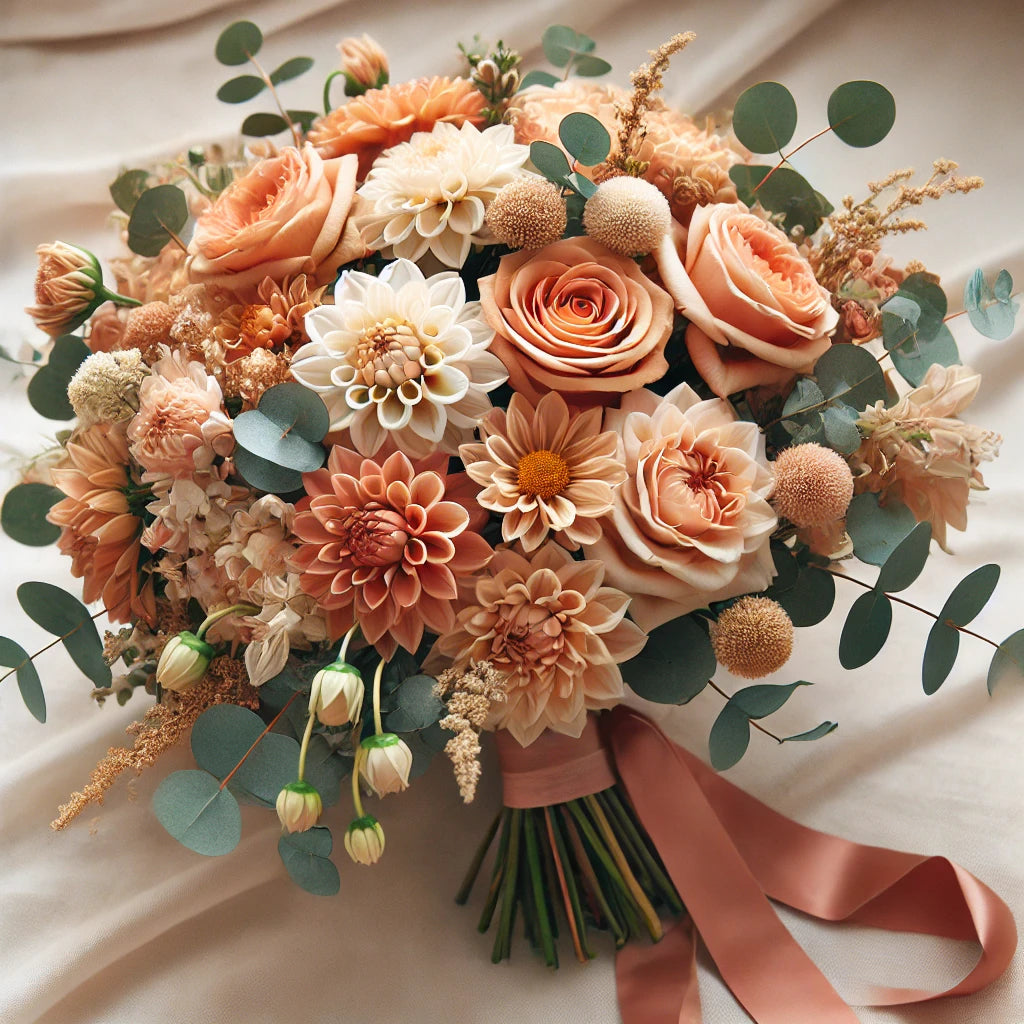 Golden Sunset Cascade Bouquet