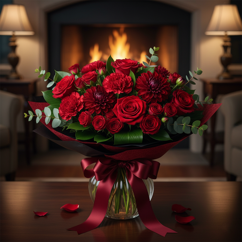 All Red Assorted Valentine’s Day Bouquet