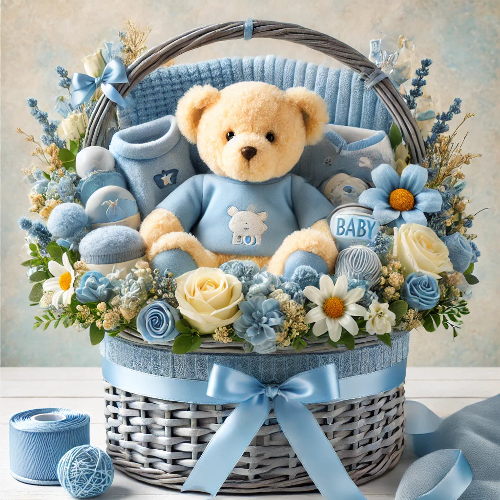 Baby Boy Essentials Gift Basket