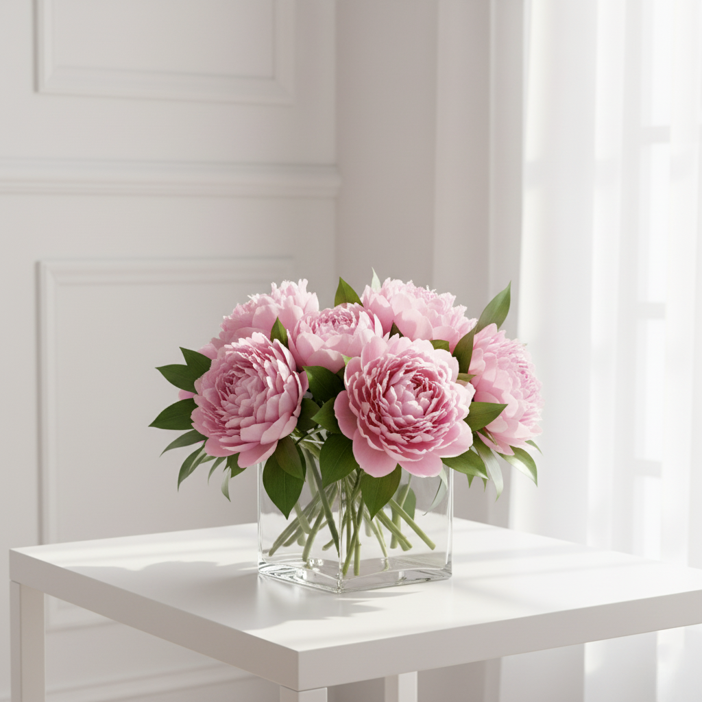 Blush Peony Cube
