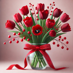 Crimson Love Tulips