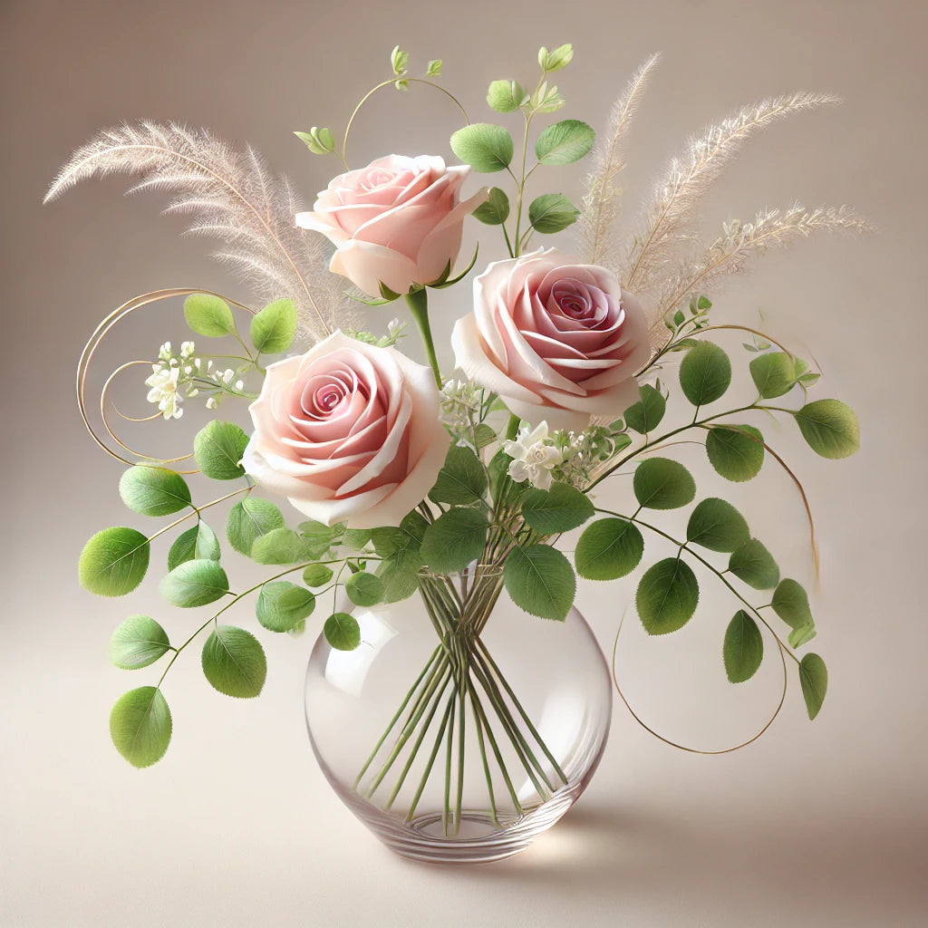 Elegant Rose Trio