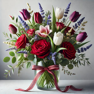 Elegant Roses & Tulips Bouquet