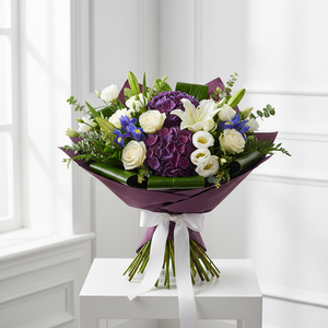 Elegant Purple & White Blooms