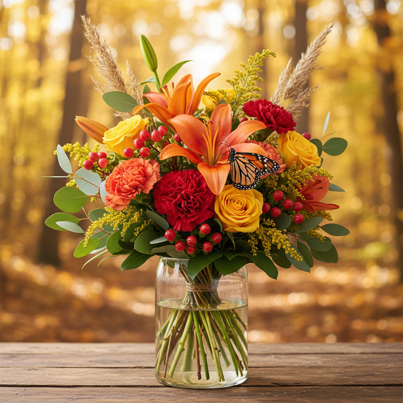 Fall Butterfly Bouquet