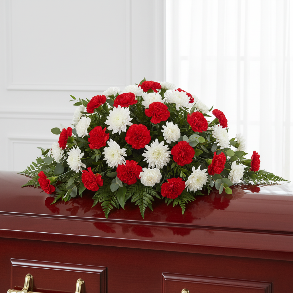 Nostalgic Tribute Casket Spray