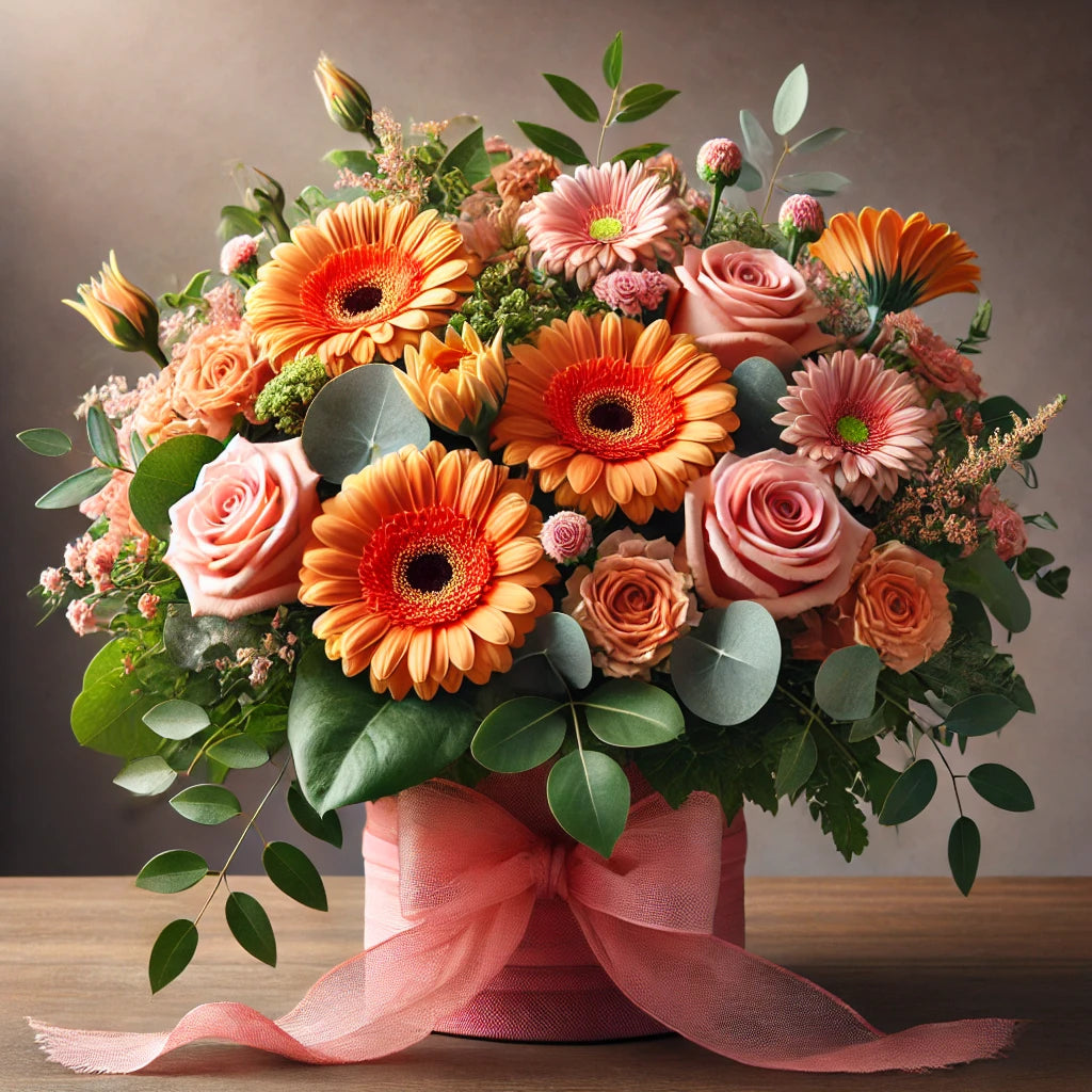 Orange &amp; Pink Elegance Bouquet