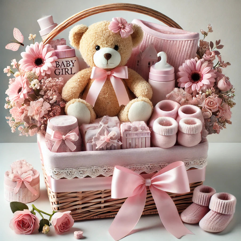 Sweet Baby Girl Gift Basket