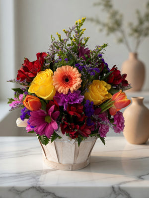 Joyful Bloom Basket