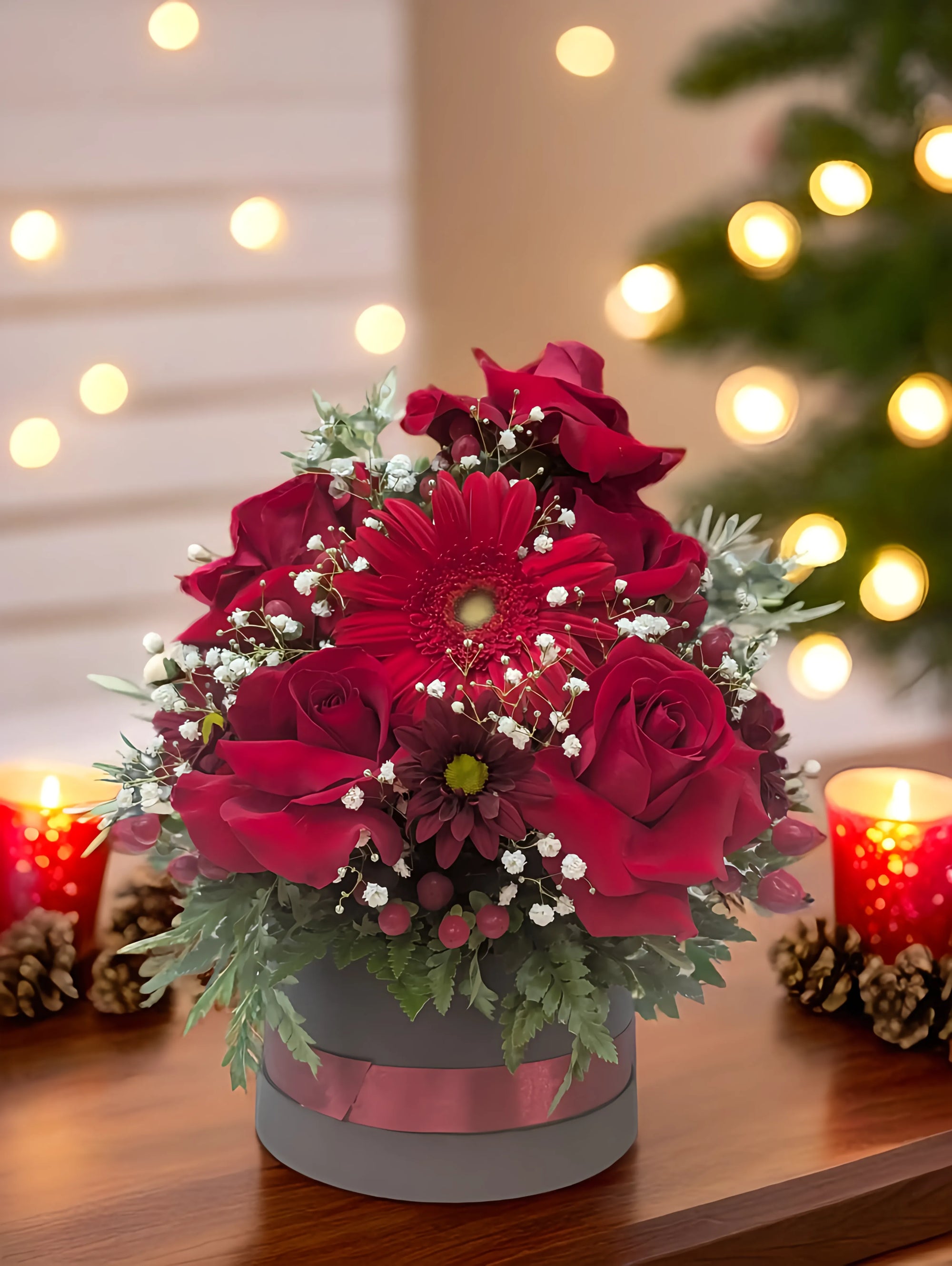 Christmas Velvet Rose Box